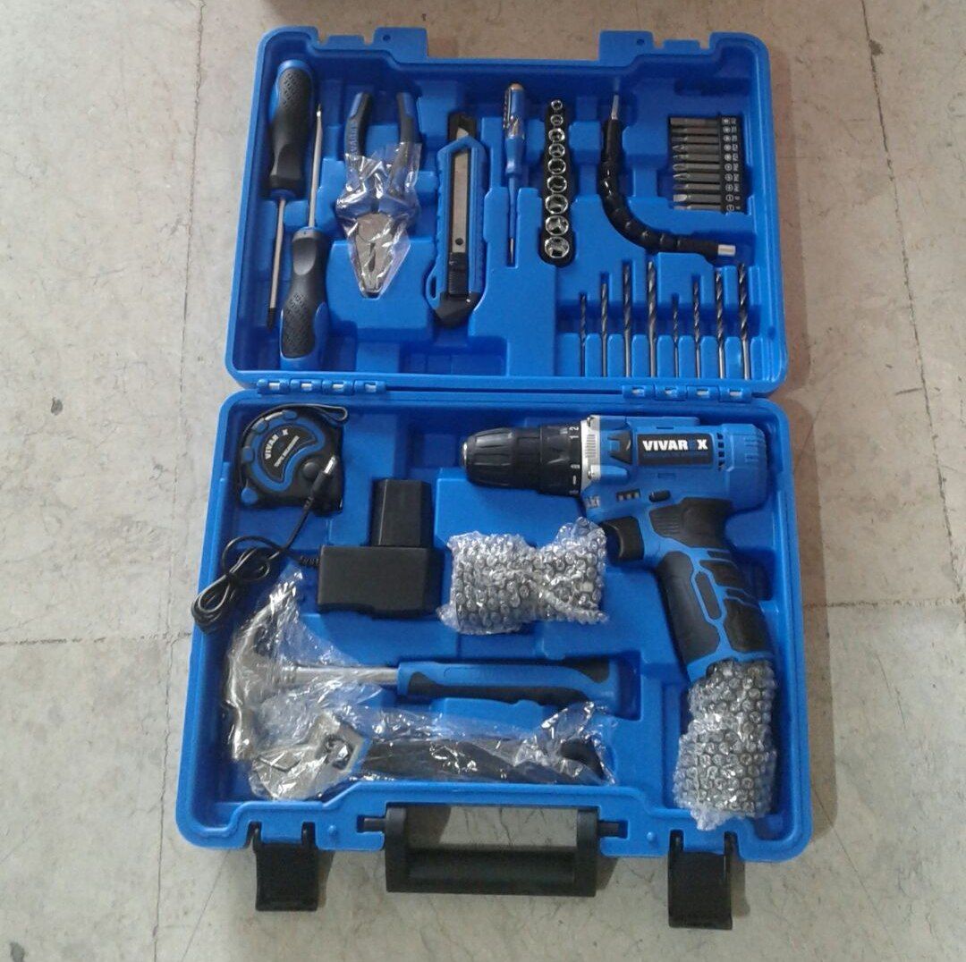 کیت دریل شارژی 40پارچه دو باطری ویوارکس