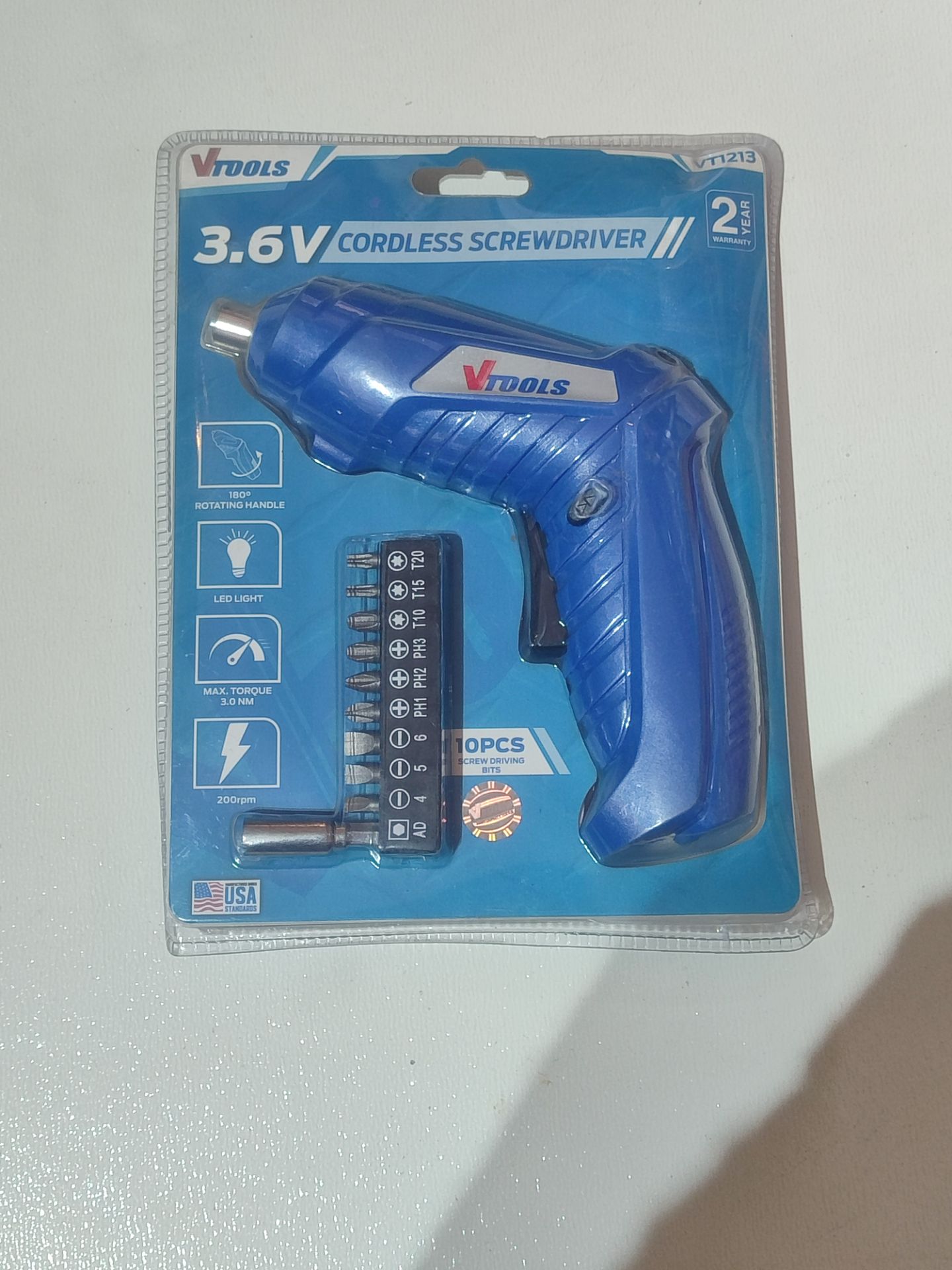 پیچ گوشتی شارژی 12 پارچه وی تولز