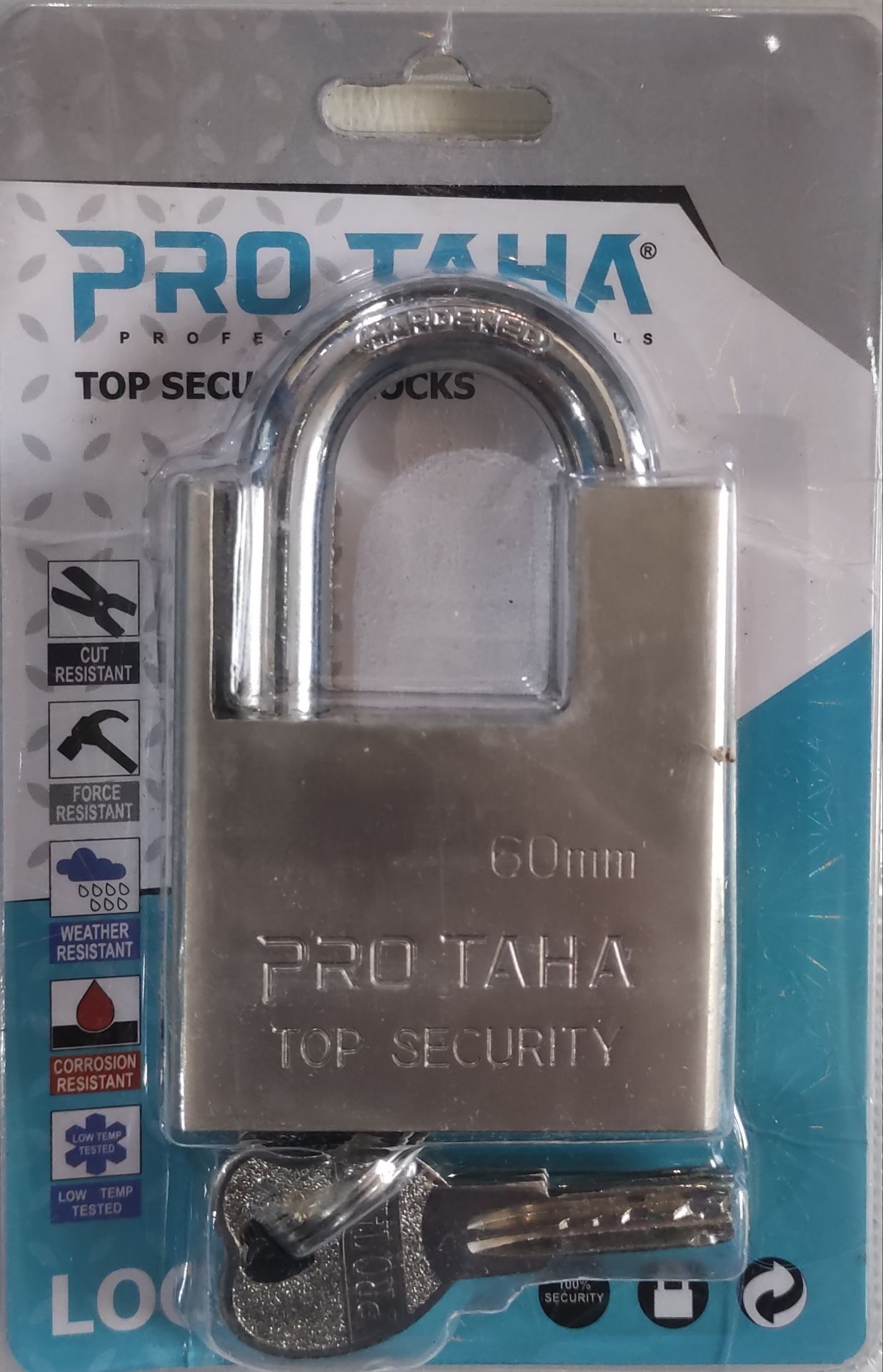 قفل آویز گاردی سایز 60 کلید ناودونی