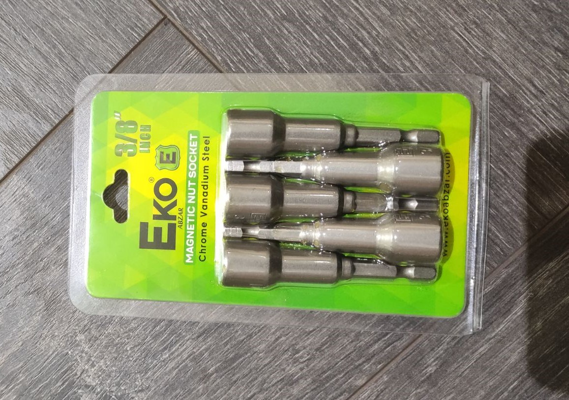 بکس تک سر دریلی شیروونی سایز 3/8 برند اکو