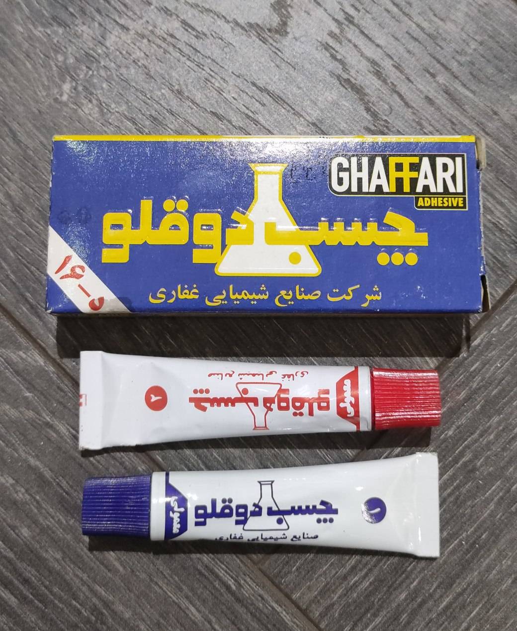 چسب دوقلو برند غفاری رنگی