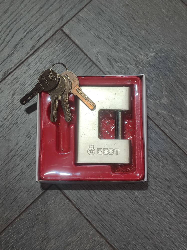 قفل روکش دار 4 کلید سایز 90 برندبست