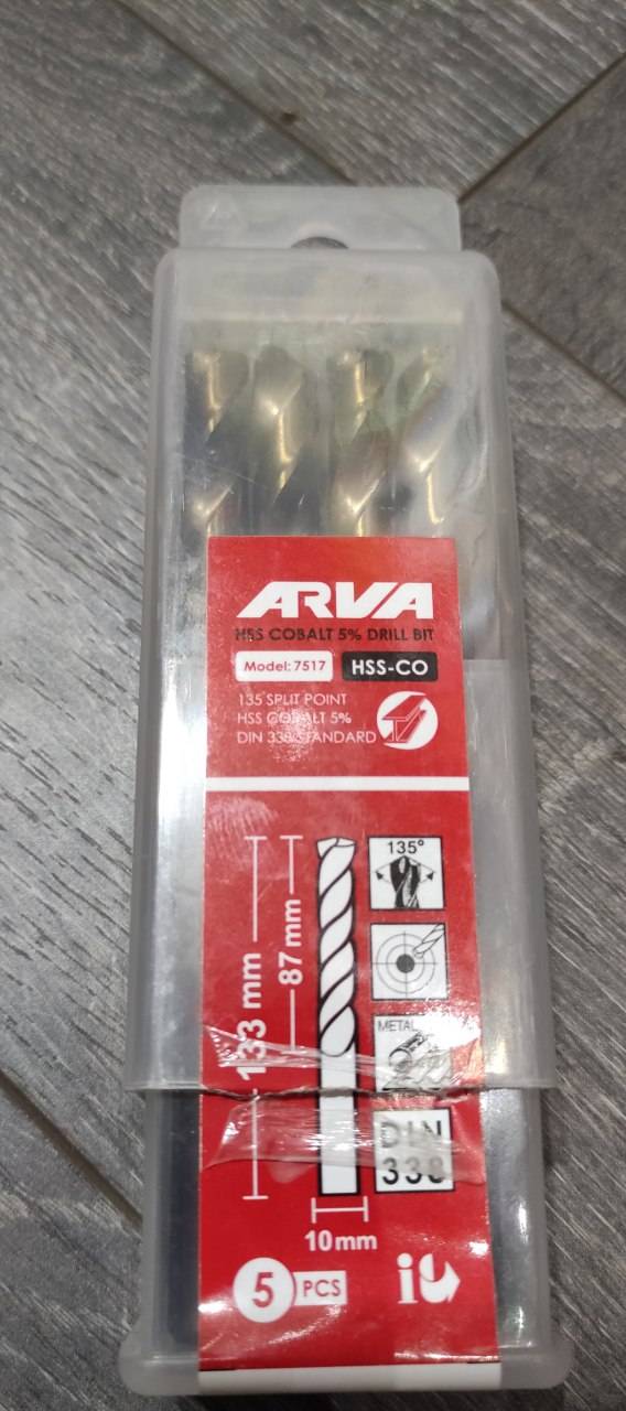 مته کبالت سایز 10 برند ARVA